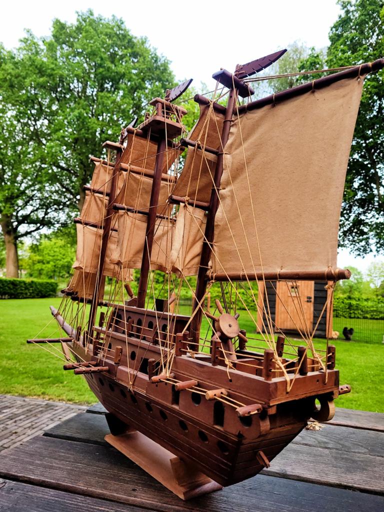 Handgemaakte Zeilboot Model - Decoratief Scheepsmodel, Ophalen of Verzenden, Gebruikt, Groter dan 1:32, Overige merken