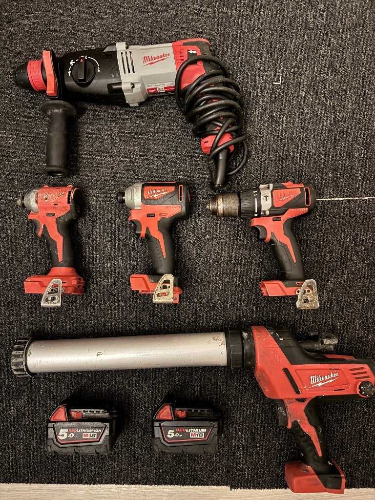 Milwaukee M18 set, Ophalen of Verzenden, Gebruikt