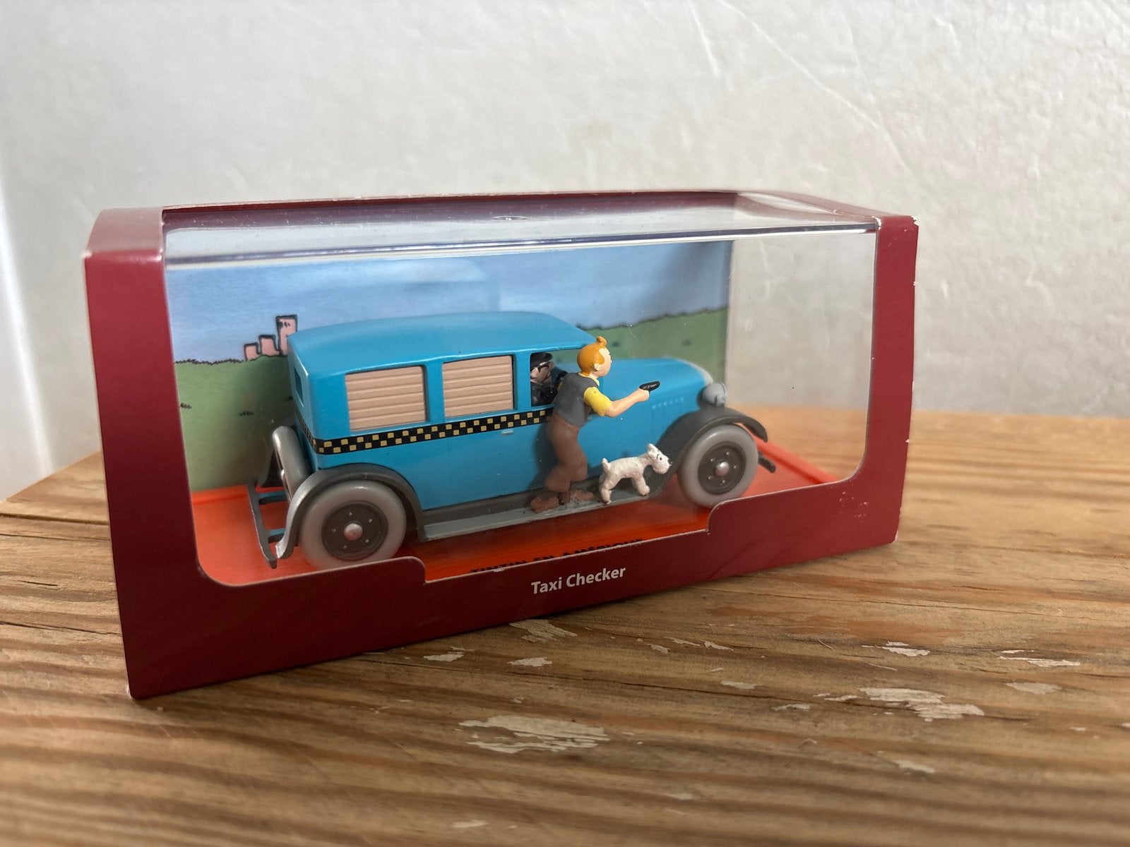 Kuifje Taxi Checker 1929 modelauto met certificaat, Overige merken, Auto, 1:32 tot 1:50, Nieuw