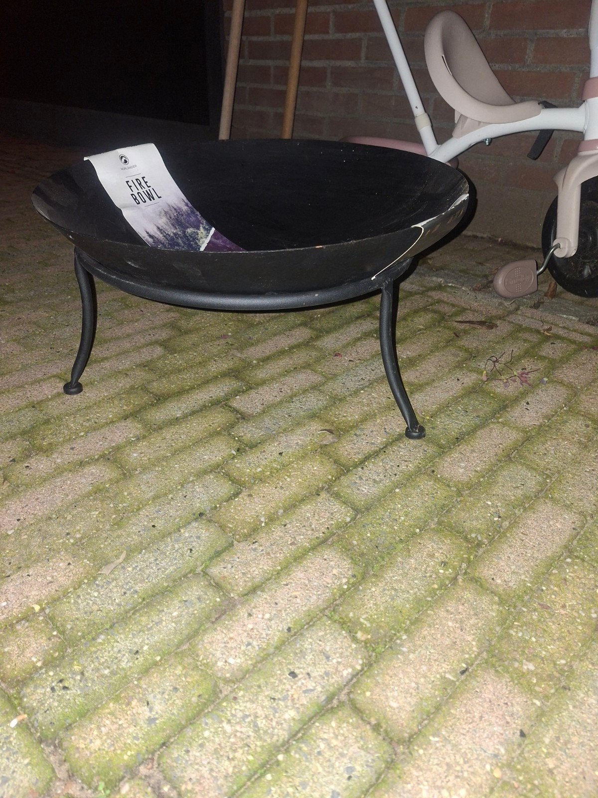 Nieuwe zwarte vuurschaal voor in de tuin, Tuin en Terras, Ophalen, Nieuw, Vuurkorf