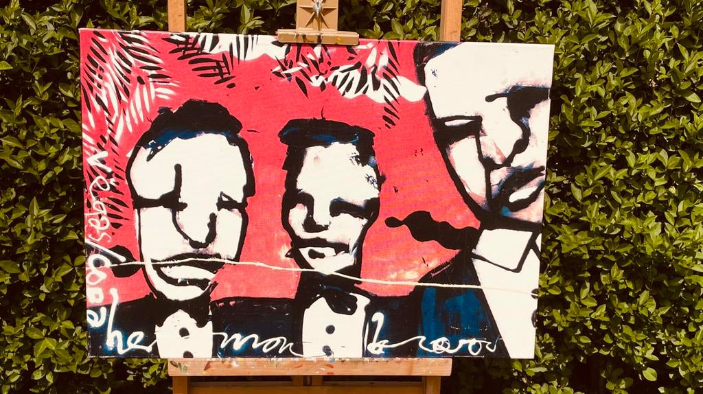 Herman Brood, canvas reproductie “Vegas Copa”, Ophalen