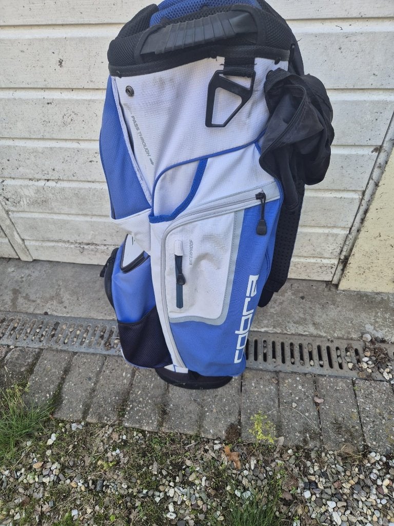COBRA wit blauw golftas cartbag 14 vaks €89,-, Ophalen of Verzenden, Zo goed als nieuw, Tas, Overige merken