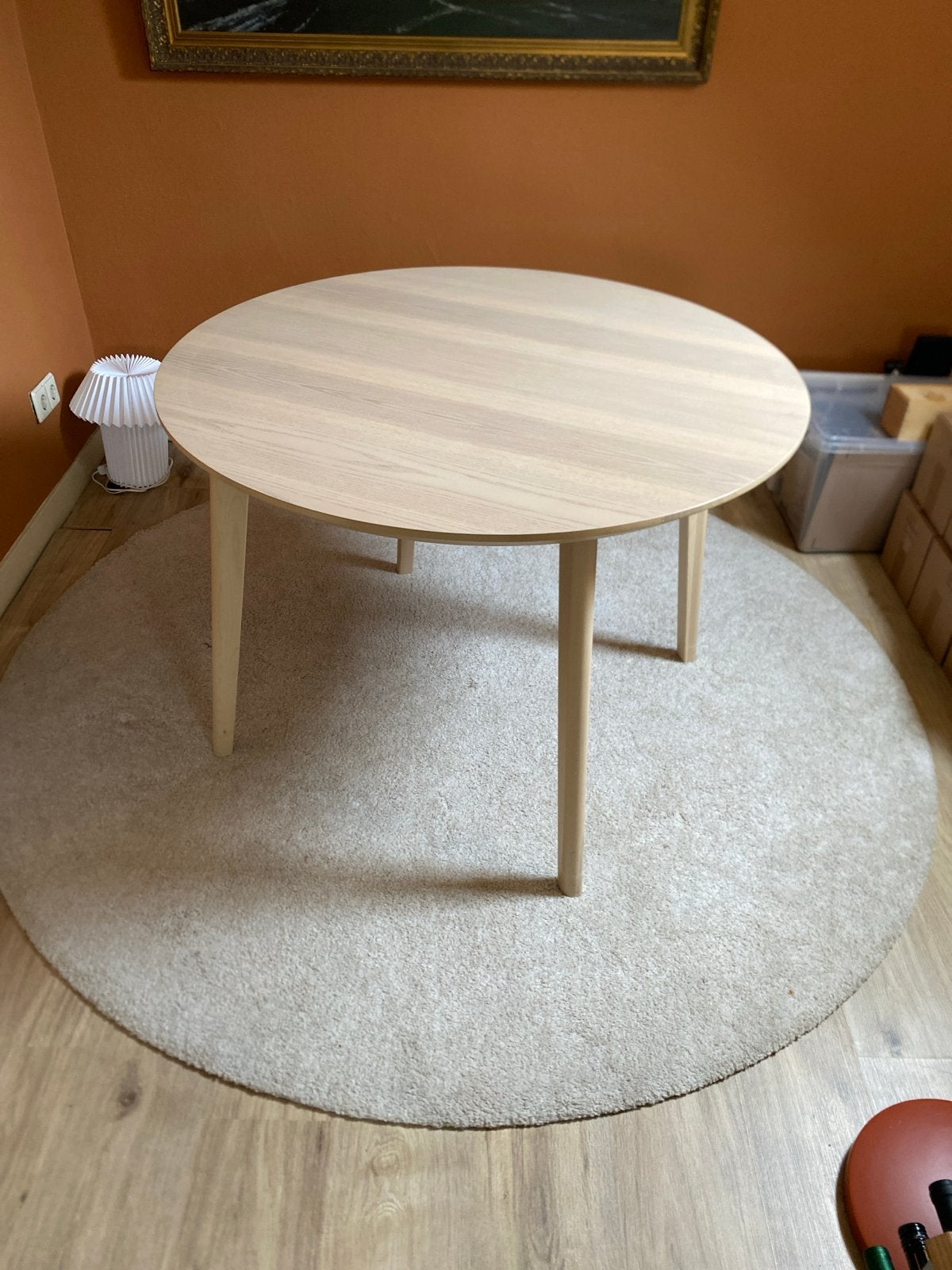 Lisabo eettafel rond, Huis en Inrichting, Ophalen, 100 tot 150 cm, Rond, Zo goed als nieuw