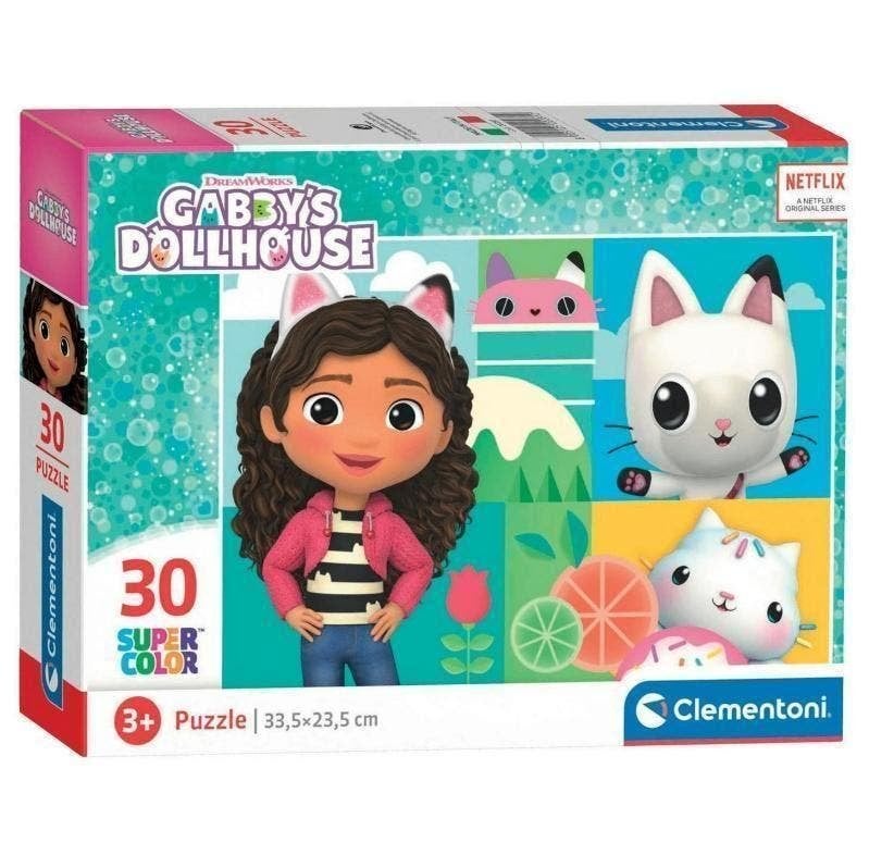Gabby's Poppenhuis Puzzel - 30 st - Clementoni Legpuzzel, Kinderen en Baby's, Speelgoed | Kinderpuzzels, 2 tot 4 jaar, Nieuw, Nvt