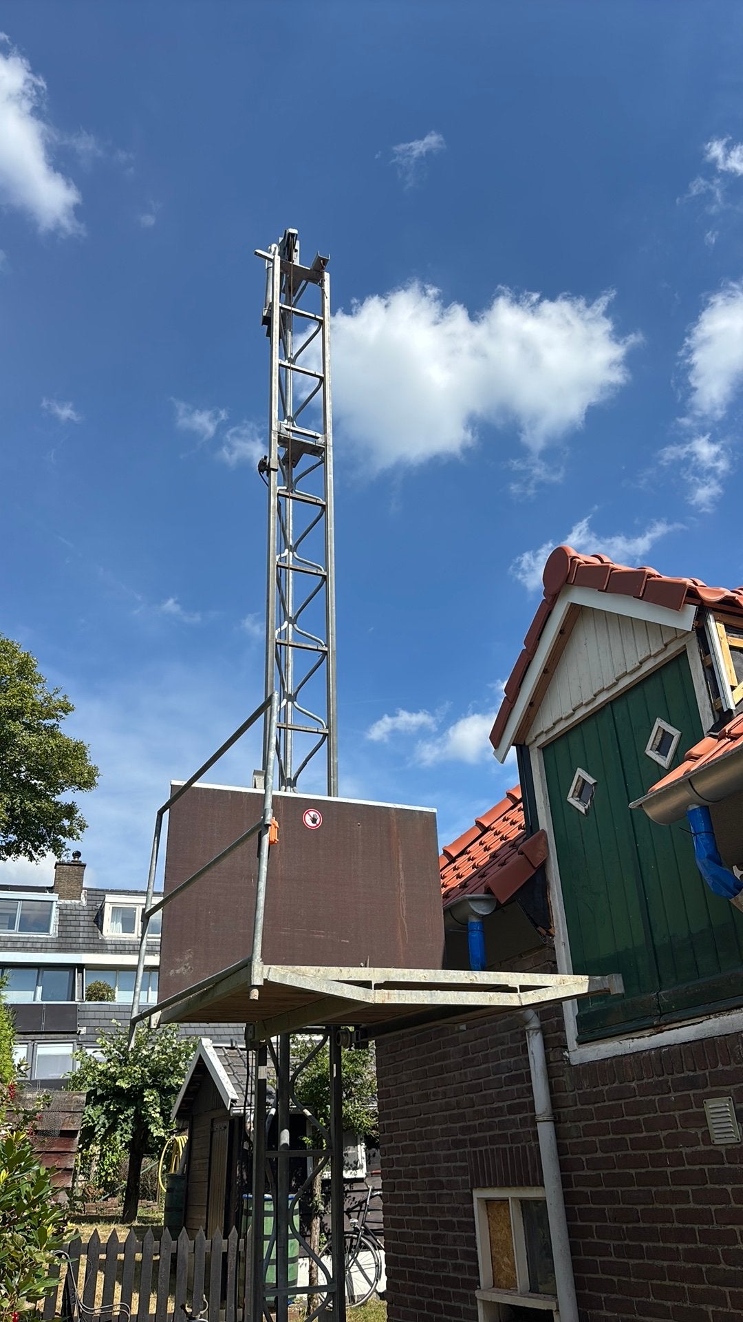 9m  bouwlift 230v 300kg neko, Ophalen of Verzenden, Zo goed als nieuw
