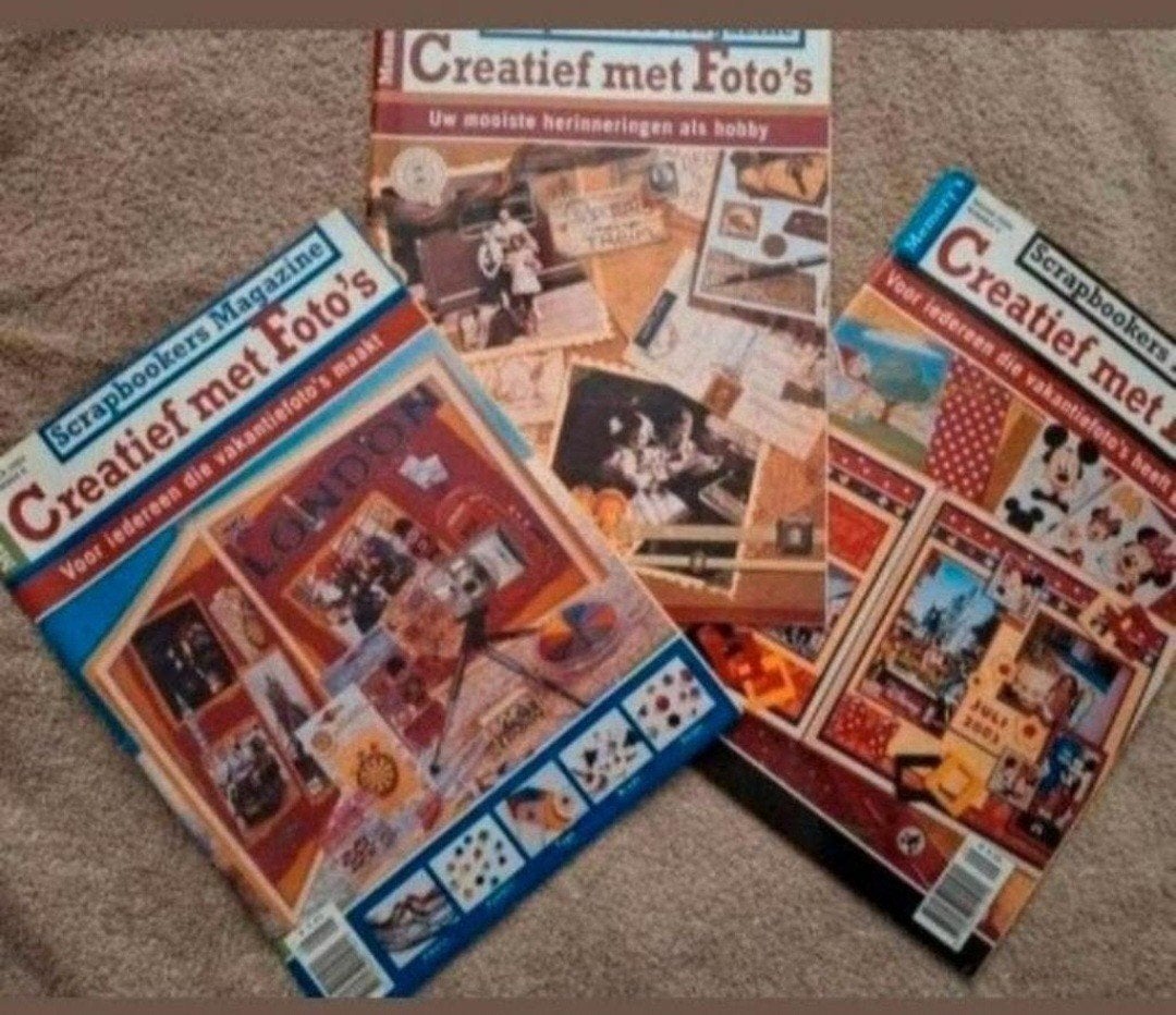 3x Scrapbookers Magazine Creatief met Foto's, Ophalen of Verzenden, Zo goed als nieuw, Album of Boek, Overige merken