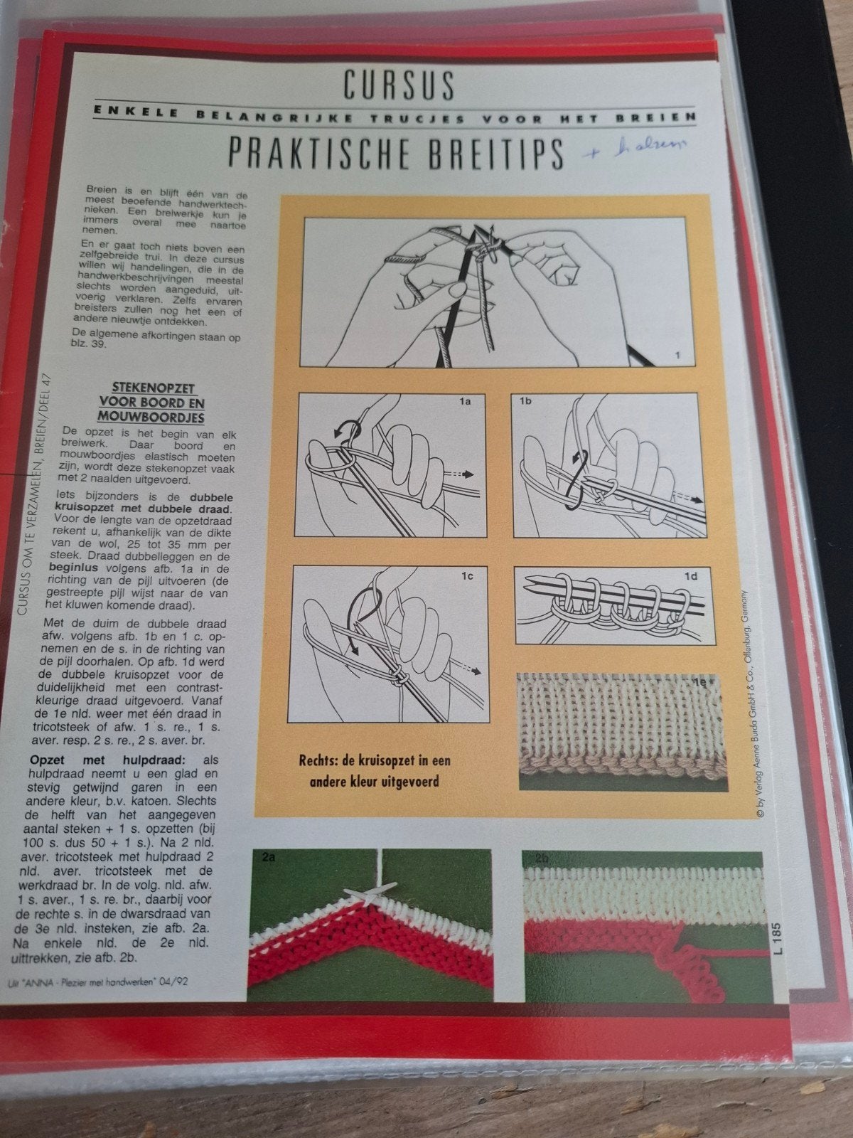 Cursus Praktische Breitips en Haaktips, Ophalen of Verzenden, Gebruikt, Breien of Haken, Patroon of Boek