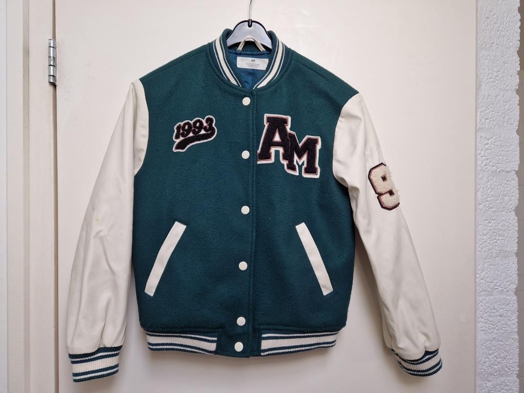 Baseball jack maat 140, Gebruikt, Meisje, H&M, Ophalen of Verzenden