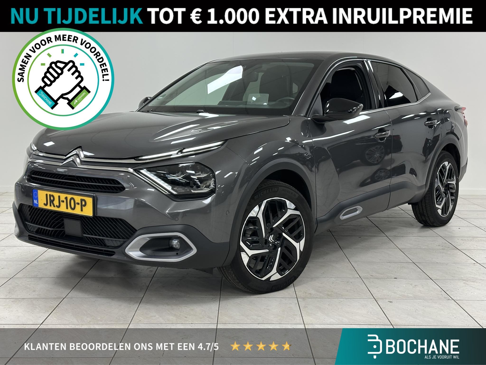 Citroen C4 X 1.2 Puretech Feel Pack 360 CAMERA | ADAPTIVE CR, Auto's, Gebruikt, 1199 cc, Leder en Stof, C4 X
