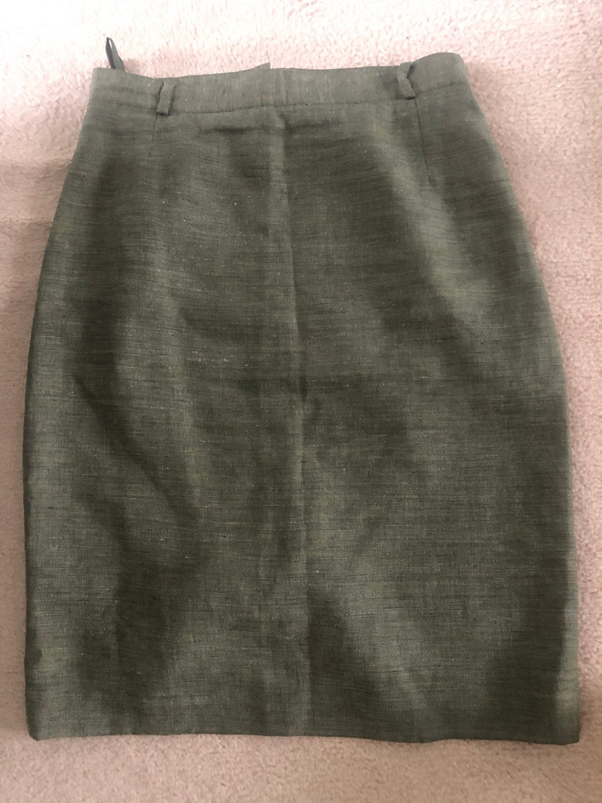 Lanaby's Linnen/Viscose Kokerrok Maat 40 Gemêleerd Groen, Kleding | Dames, Ophalen of Verzenden, Zo goed als nieuw, Maat 38/40 (M)