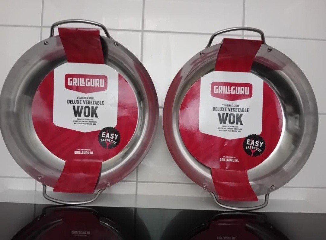 Grill Curu Deluxe Vegetable Wok voor BBQ. Nieuw!, Ophalen, Nieuw, Grill Guru