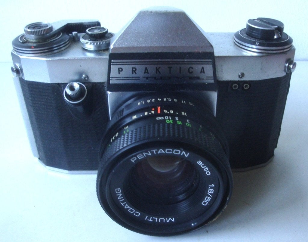 Praktica Nova analoog fototoestel met Pentacon 1.8/50 lens, Ophalen of Verzenden, Gebruikt, Spiegelreflex, Overige Merken