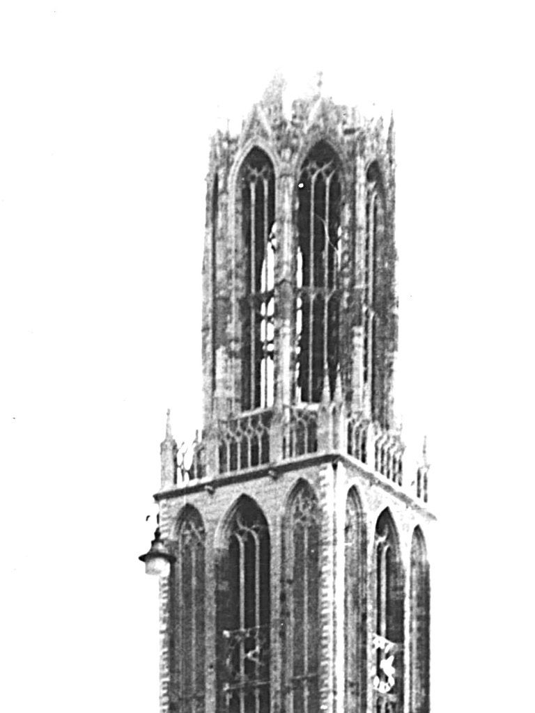 968564	Utrecht	Domtoren	Stadhuis	jr 50	Postzegel afgeweekt, Ophalen of Verzenden, 1940 tot 1960, Gelopen, Utrecht