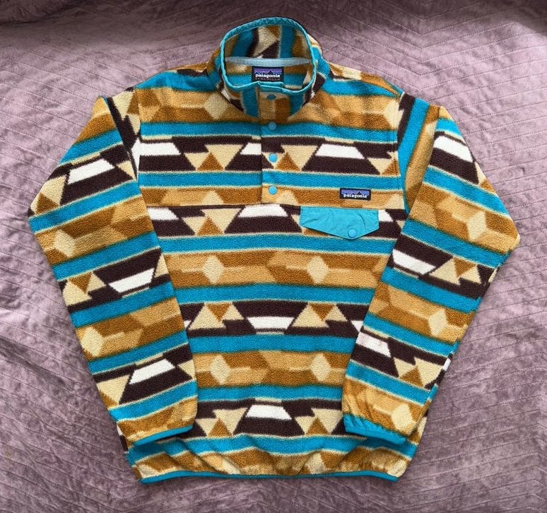 Patagonia Synchilla Snap-T Sweater Aztec Print, Ophalen of Verzenden, Zo goed als nieuw, Maat 36 (S), Overige kleuren