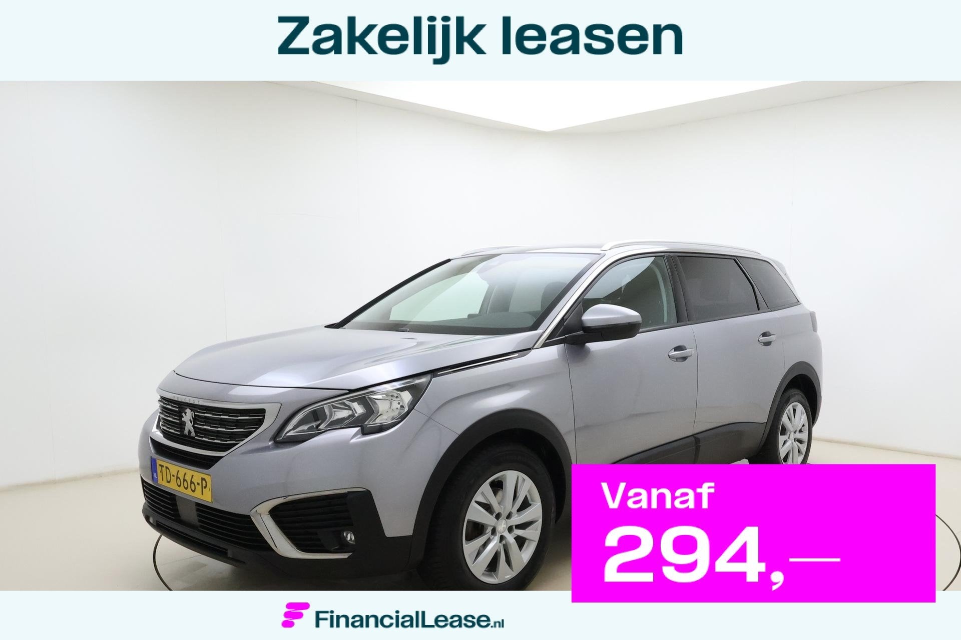 Peugeot 5008 1.2 PureTech Blue Lease Executive | 7 persoons, Voorwielaandrijving, 12 maanden, Stof, Gebruikt