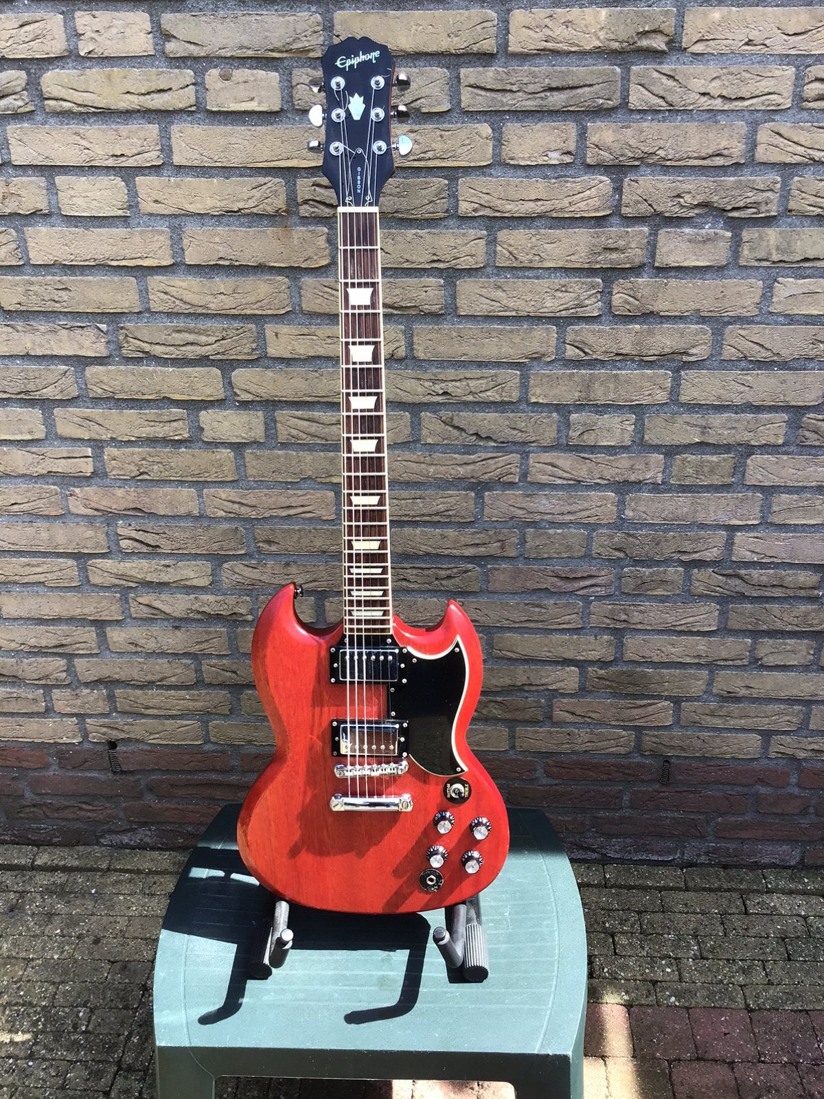 Mooie SG Epiphone g400., Ophalen, Gebruikt, Solid body, Epiphone