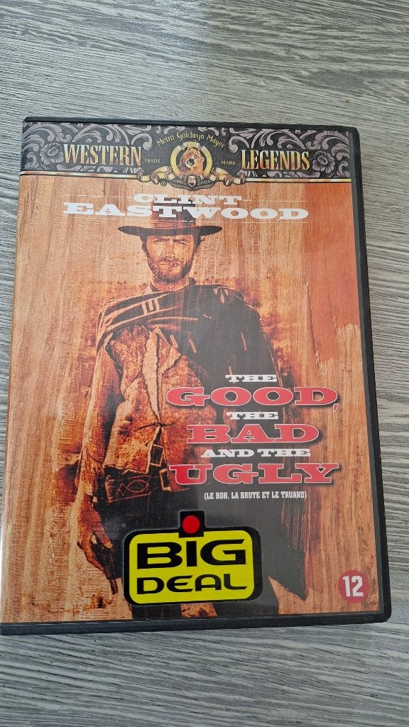 The Good the Bad and the Ugly western dvd met Clint Eastwood, Portugees, Ophalen of Verzenden, Zo goed als nieuw, Duits
