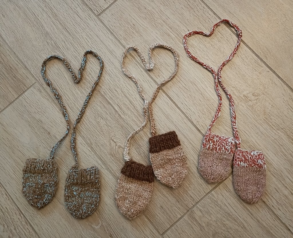 ALPACAWOL baby wantjes wanten. Handmaat: 10 cm. Koord: 75 cm, Kinderen en Baby's, Jongetje of Meisje, Wanten, Nieuw, Ophalen of Verzenden