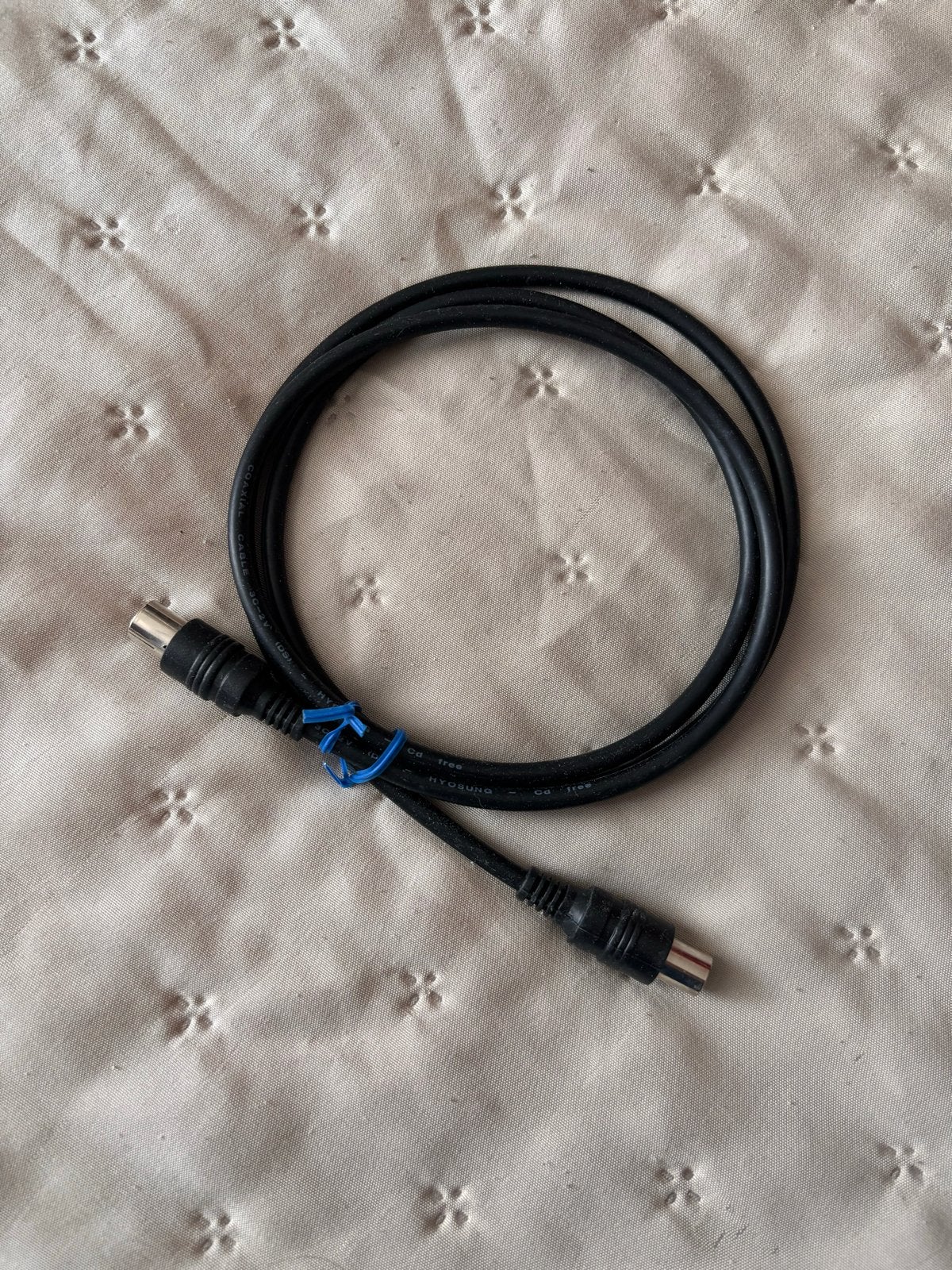 Coaxiale kabel, Audio, Tv en Foto, Audiokabels en Televisiekabels, Ophalen of Verzenden, Gebruikt, Minder dan 2 meter, Coaxiale kabel
