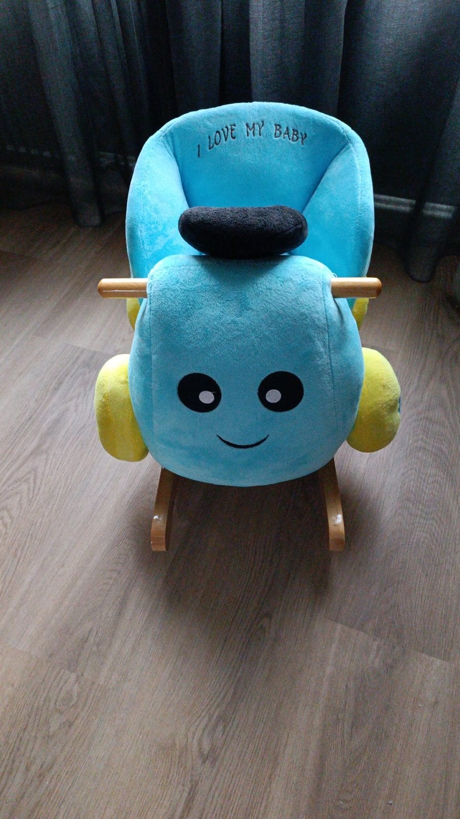 Leuke blauwe schommelstoel voor baby's en peuters, Ophalen, Gebruikt, Jongen of Meisje