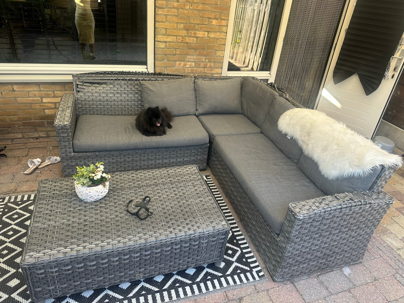 Gratis loungeset ZSM ophalen, Gebruikt, Rotan, Meer dan 8 zitplaatsen, Ophalen of Verzenden