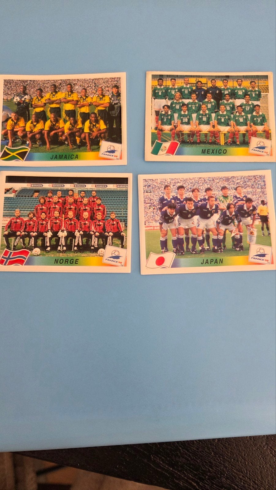 Panini WK 98 Groeps Stickers, Ophalen of Verzenden, Zo goed als nieuw, Buitenlandse clubs, Poster, Plaatje of Sticker