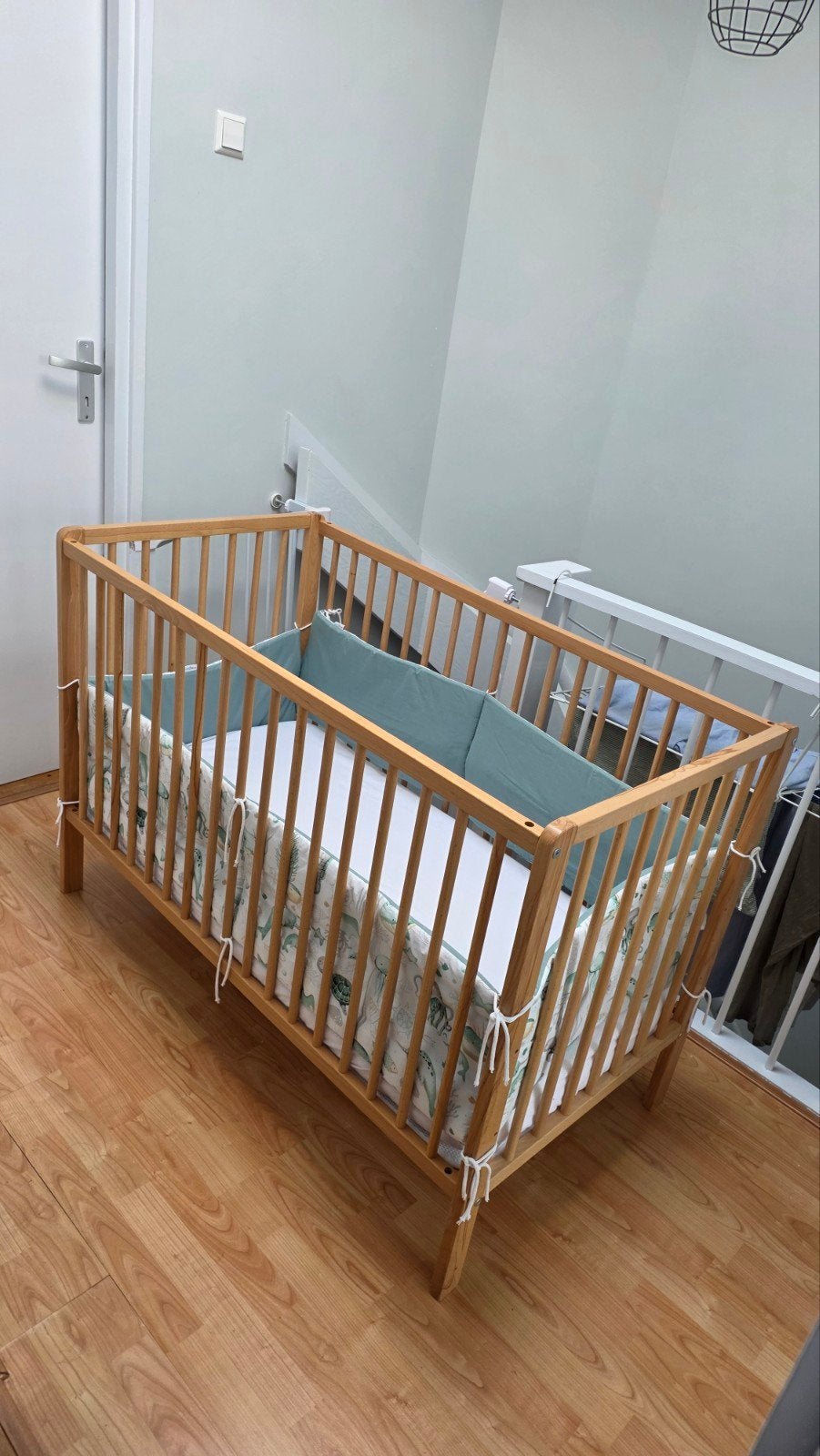 Zo goed als nieuw: Comp ledikant Prenatal + Aerosleep matras, 70 tot 85 cm, 140 tot 160 cm, Zo goed als nieuw, Ophalen