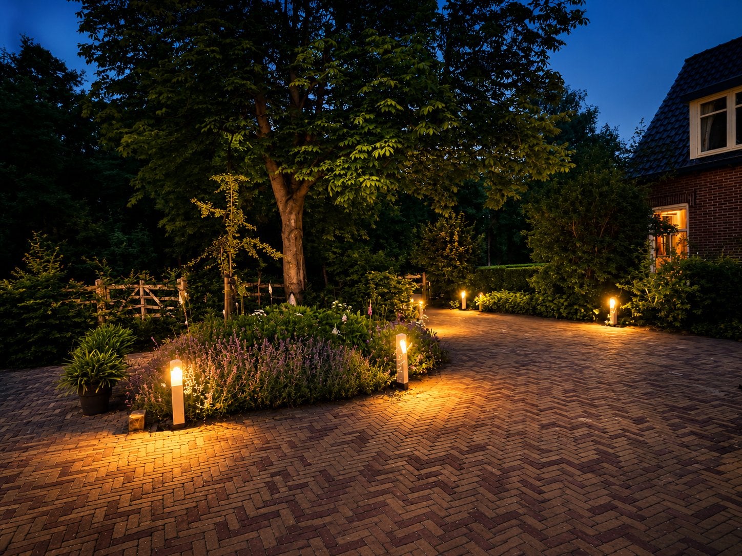 Tuinverlichting Hout, Ophalen, Minder dan 50 watt, Overige typen, Nieuw