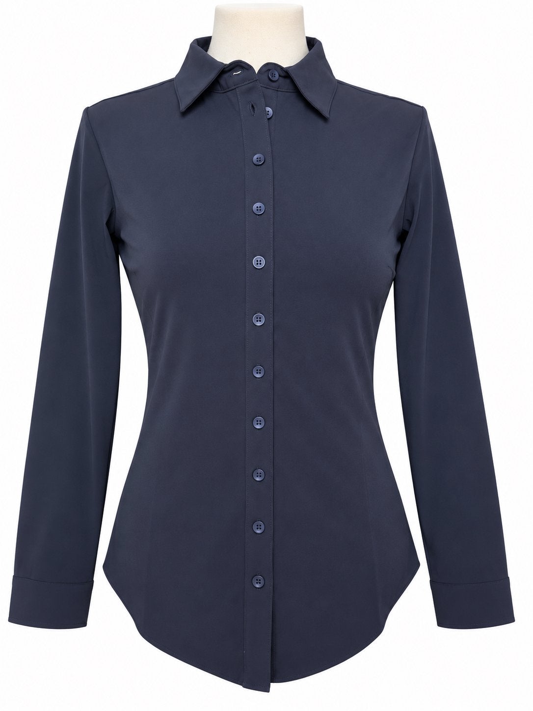 Mi Piace travelstof blouse Dark Blue maat: S, Ophalen of Verzenden, Nieuw, Maat 36 (S), Blauw
