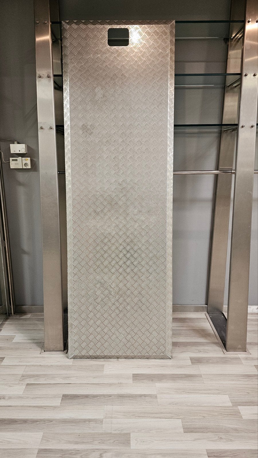 6 x Aluminium traanplaat 5-traps, 2500mm x 800mm x 35 mm, Ophalen, Gebruikt, Aluminium