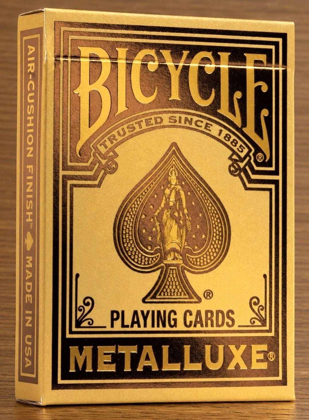 Bicycle Metalluxe speelkaarten goudkleurige luxe uitvoering, Verzamelen, Verzenden, Zo goed als nieuw, Speelkaart(en)
