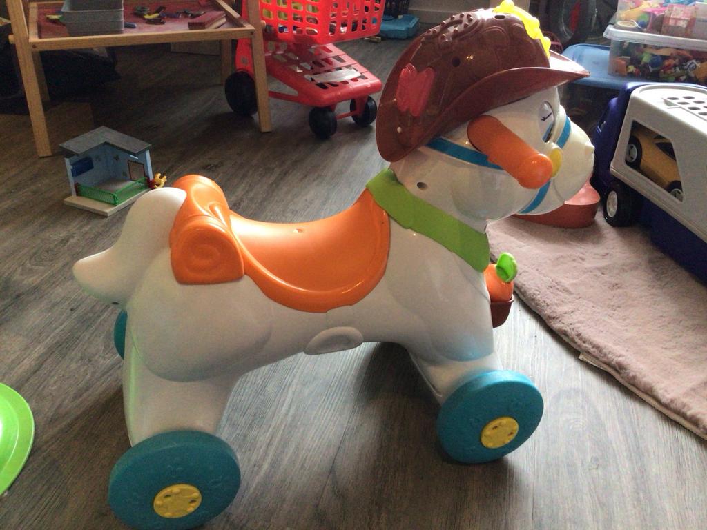 Chicco loopwagen paard, Ophalen, Gebruikt, Jongen of Meisje