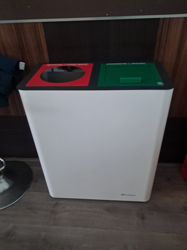 afvalbak, Ophalen, 50 tot 75 cm, 40 liter of meer, Zo goed als nieuw