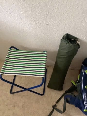 Carl denig tent stoeltje en rugzak nooit gebruikt, Ophalen of Verzenden, Nieuw