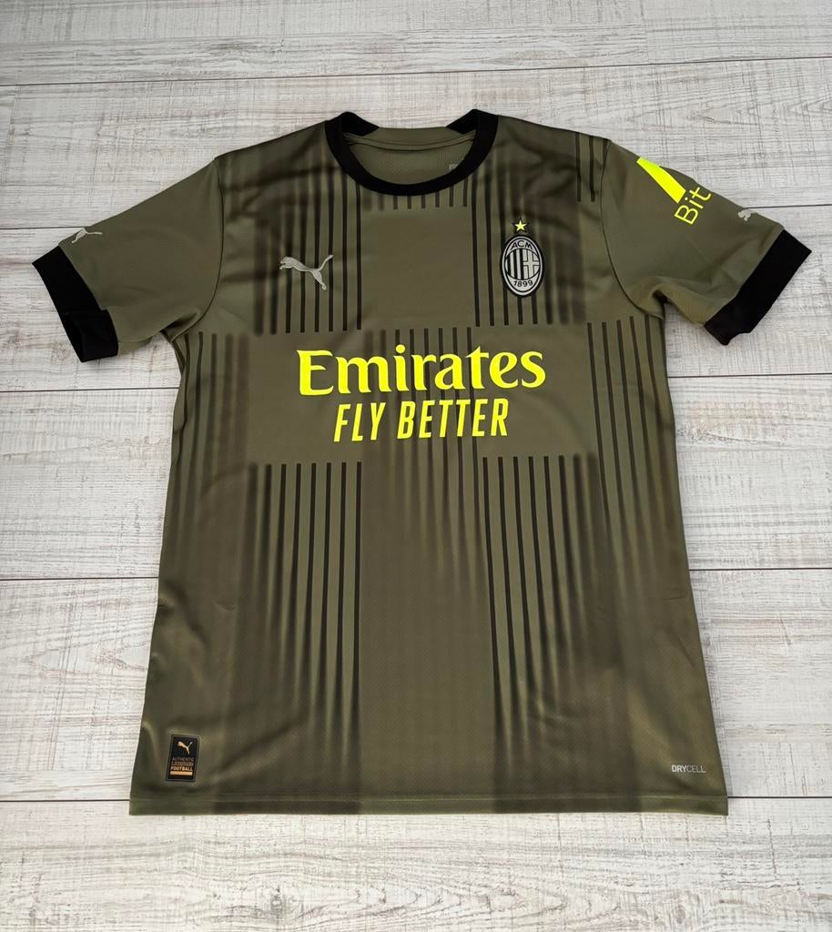 AC Milan uitshirt 2022-2023 (M), Maat M, Ophalen of Verzenden, Zo goed als nieuw, Shirt