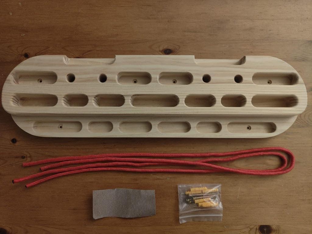 Hangboard / fingerboard incl. touw & bevestigingsmateriaal, Verzenden, Nieuw, Klimsport-accessoire