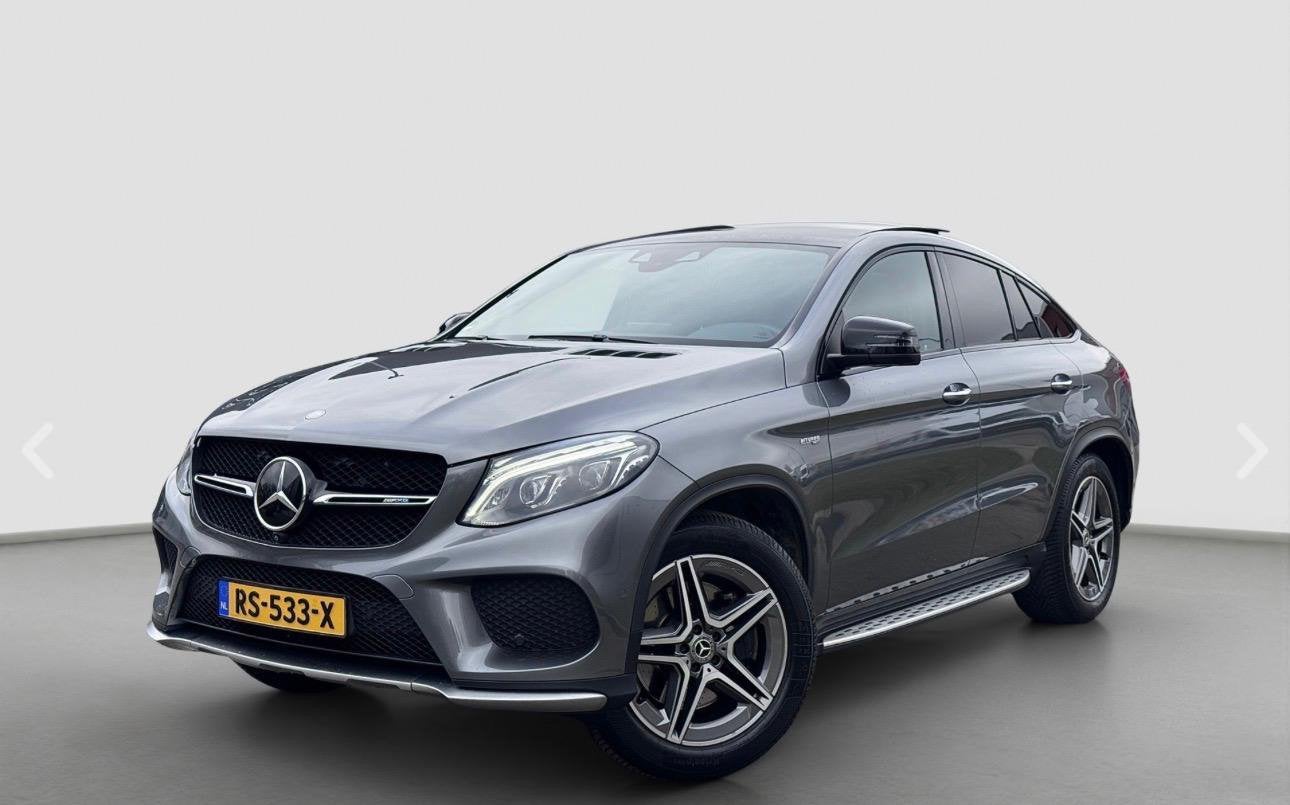 Mercedes-Benz GLE 43 AMG Coupe 367pk 4MATIC,Pano,360Cam, Auto's, Automaat, Zwart, 367 pk, 138 €/maand