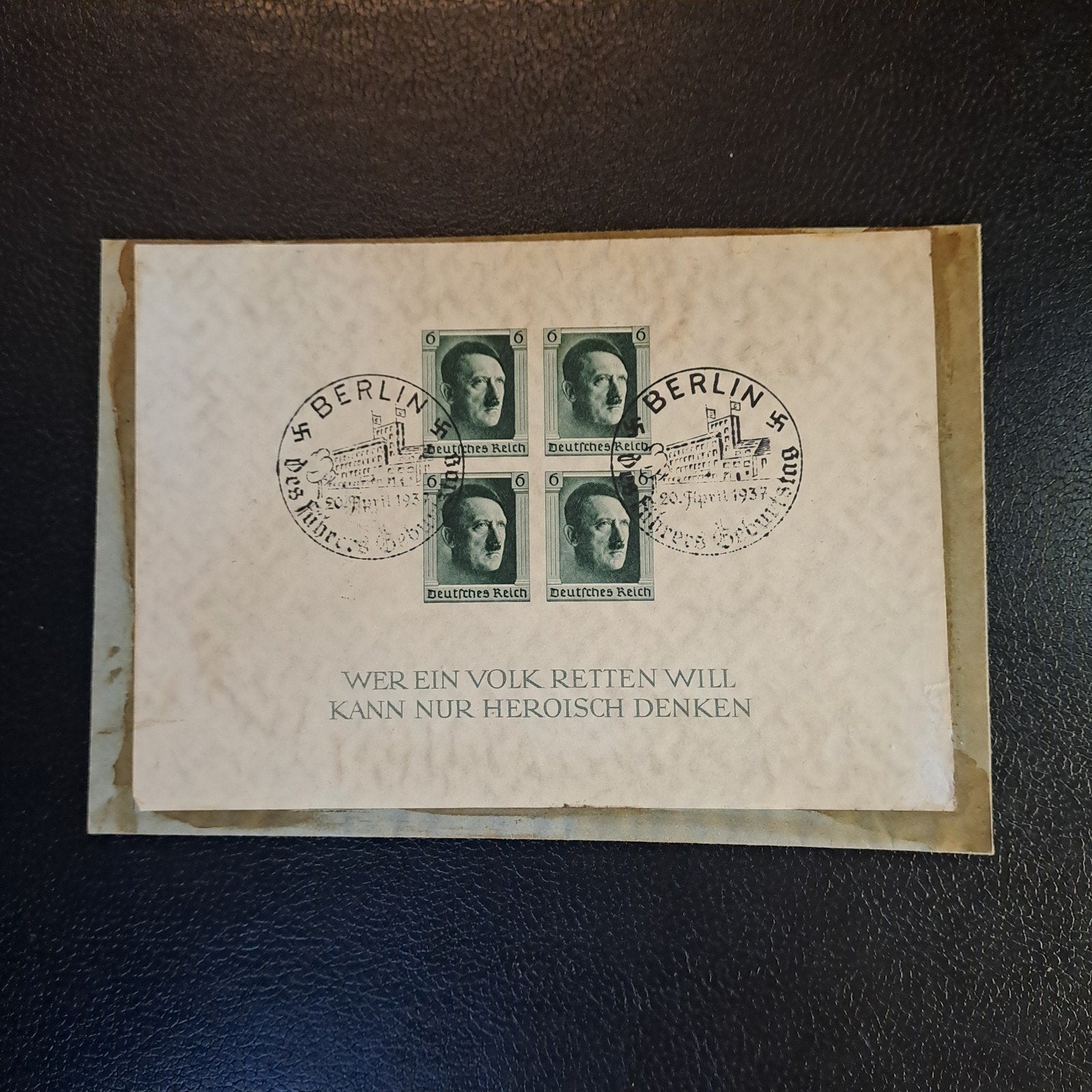 Duitse enveloppe Berlijn 20 april 1937 - Hitler postzegels, Ophalen of Verzenden