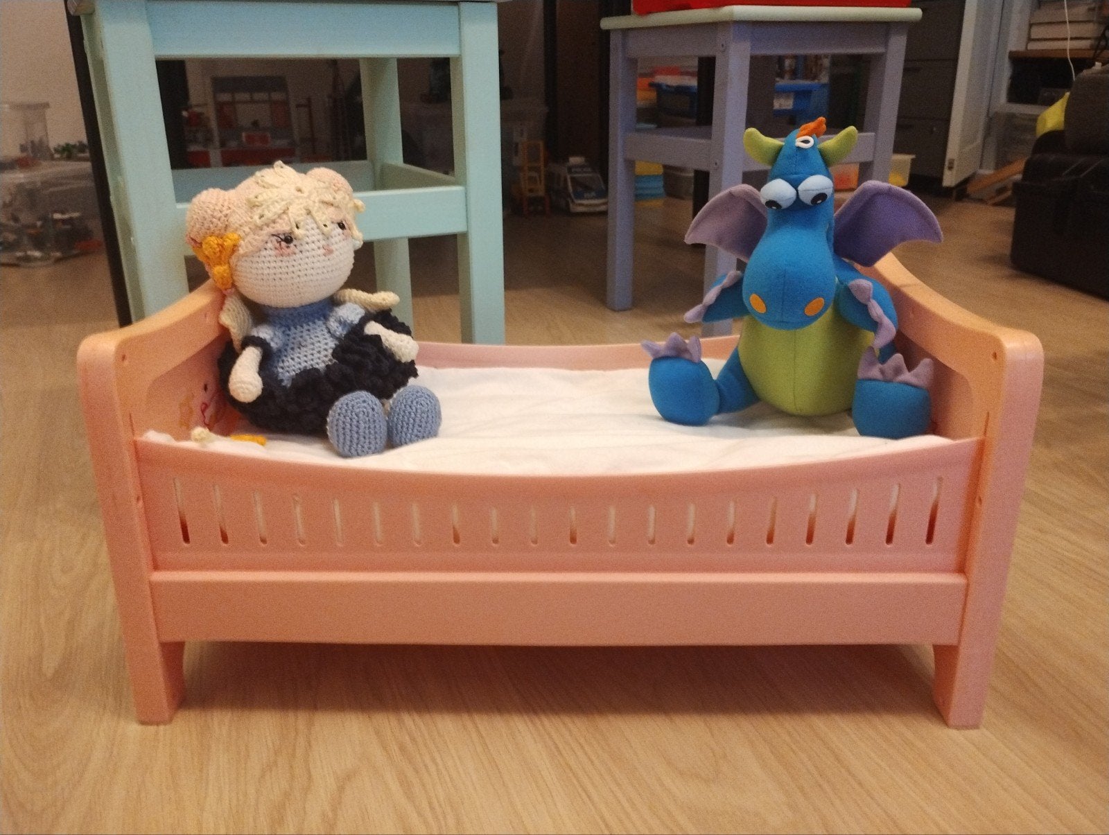 baby Born bedje, Kinderen en Baby's, Speelgoed | Poppen, Ophalen of Verzenden, Zo goed als nieuw, Babypop
