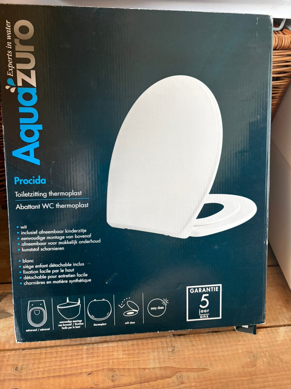 Splinternieuwe wc-bril, Huis en Inrichting, Ophalen of Verzenden, Nieuw, Wit, Toilet-accessoire