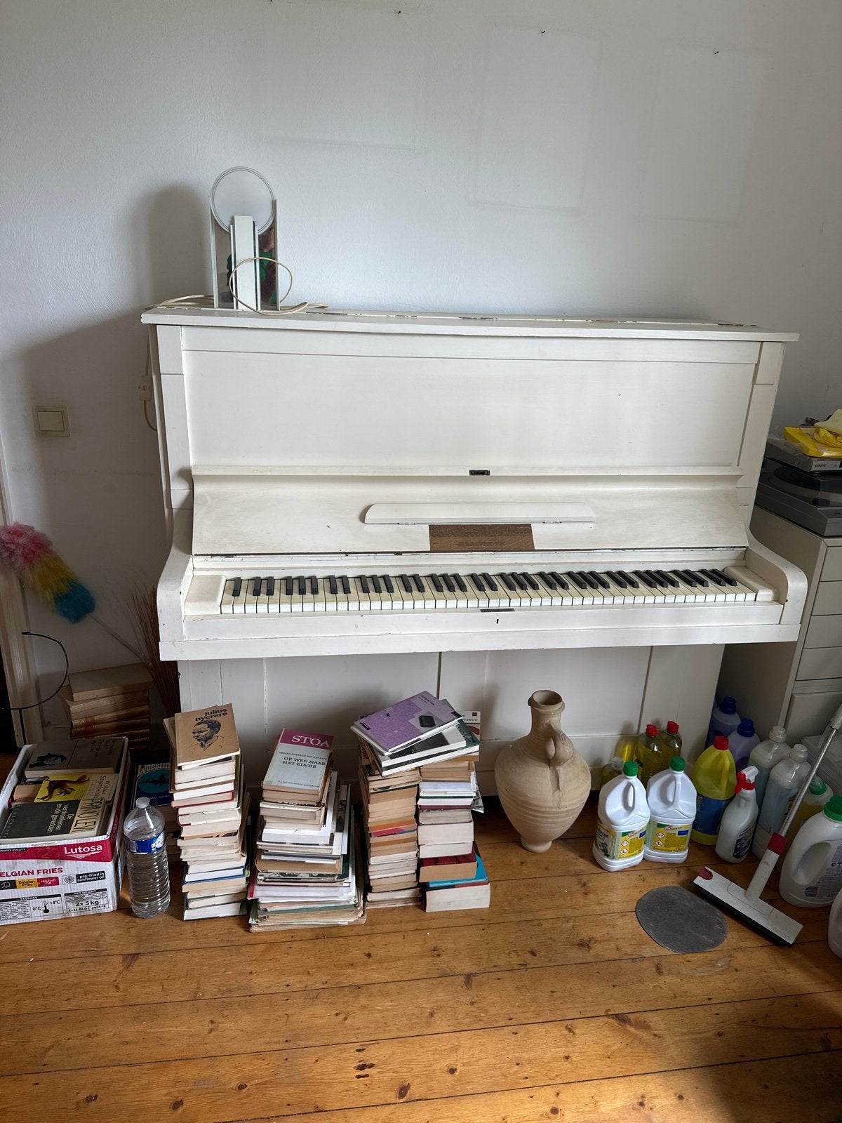 Gebruder Knake A.G. Piano Wit - Gebruikte Staat, Ophalen, Gebruikt, Wit, Piano