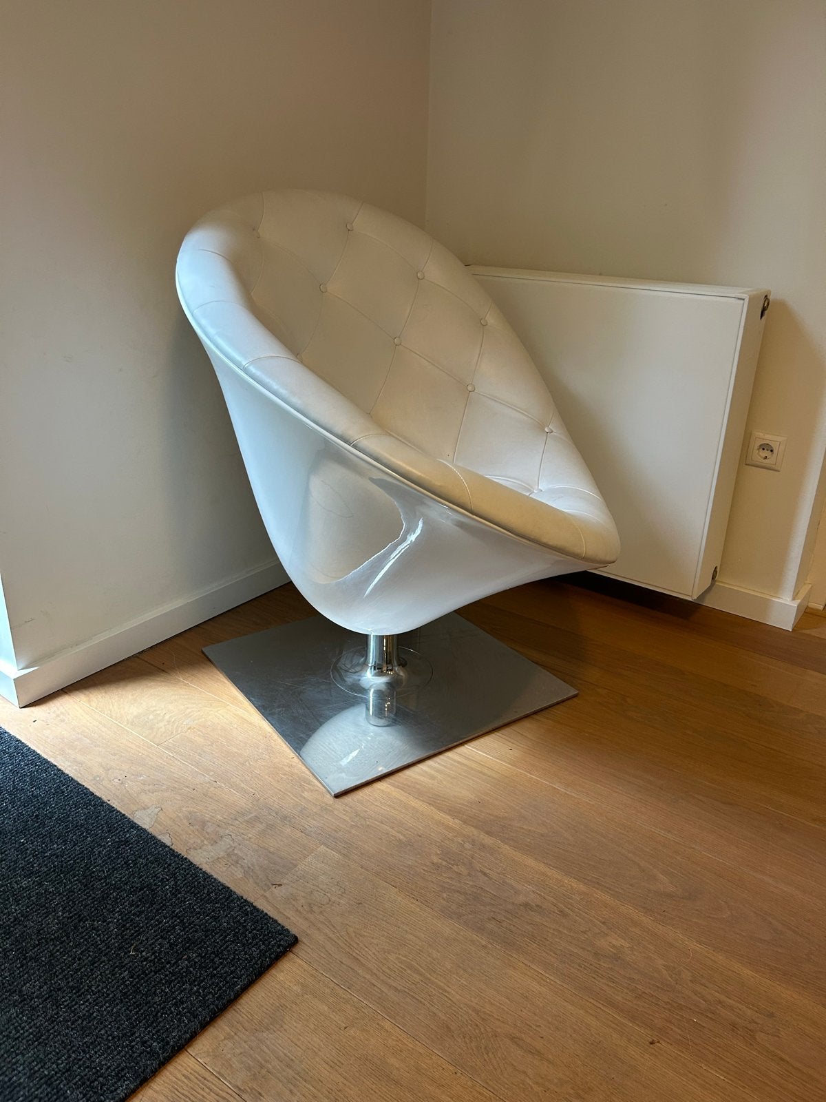 Driade Moore Philippe Starck draai fauteuil, Ophalen, Kunststof, Gebruikt, Wit
