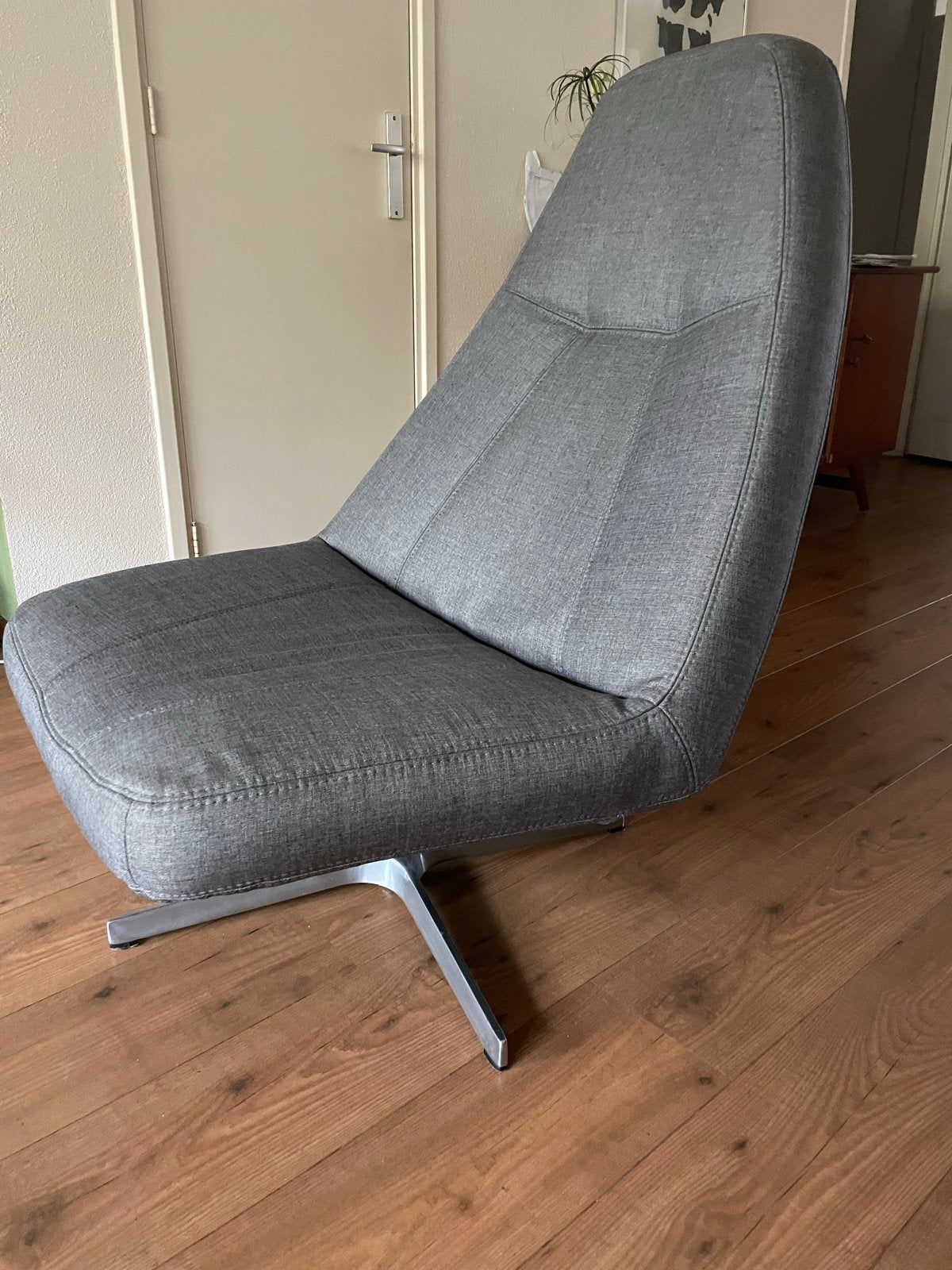 Comfortabele grijze fauteuil - Zo goed als nieuw, Ophalen, Zo goed als nieuw, Eén, Stof