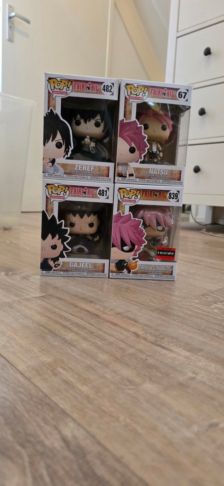 Funko Pop! Fairy Tail Collectie (4 stuks), Verzamelen, Ophalen of Verzenden, Zo goed als nieuw
