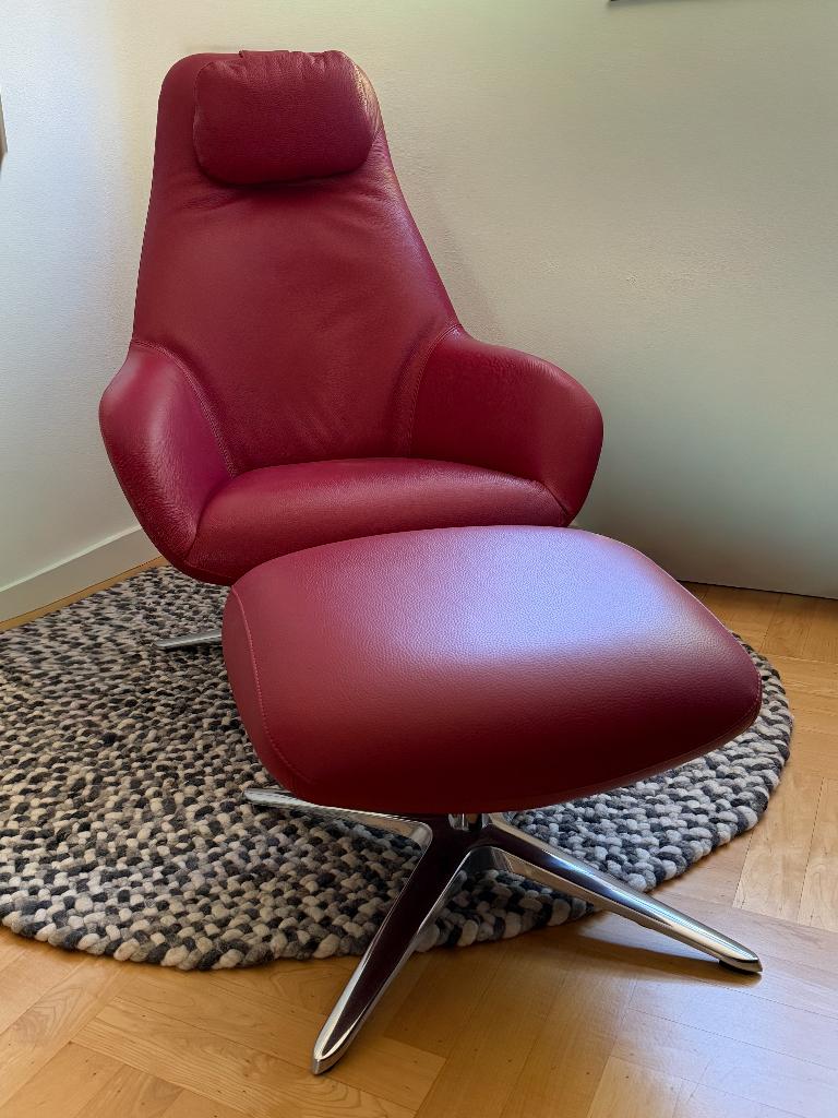Pode fauteuil Spot Two inclusief hoofdsteun en voetenbankje, Ophalen, 75 tot 100 cm, Zo goed als nieuw, Modern