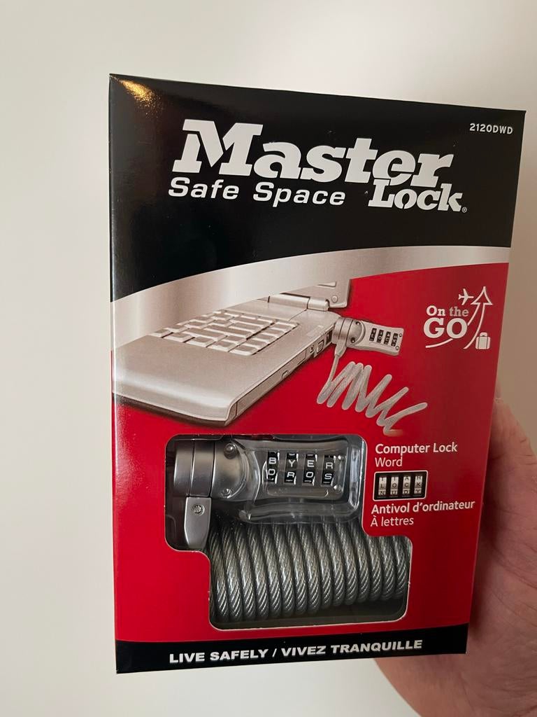 Master Safe Space Lock - Computer Slot met Cijfercode, Computers en Software, Overige Computers en Software, Nieuw, Ophalen of Verzenden