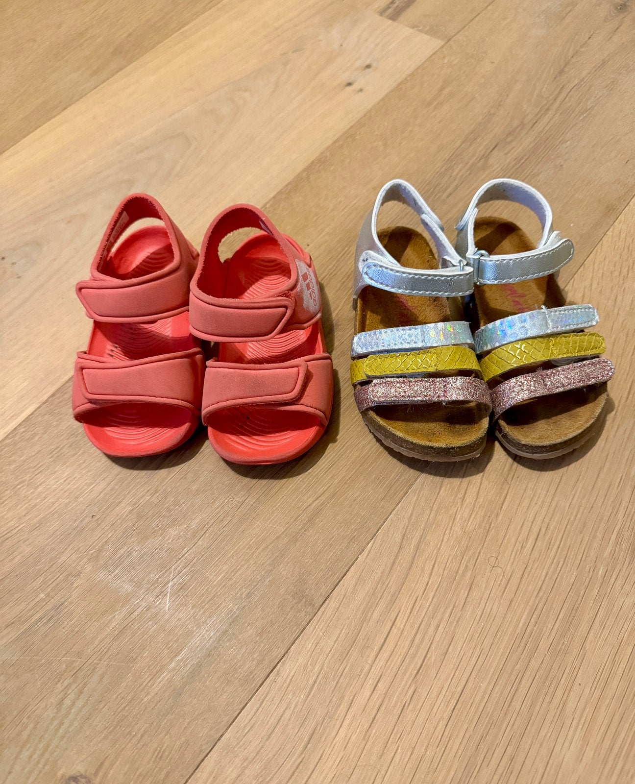 Develab sandalen met leren zool + Adidas waterschoenen 22 🌸, Ophalen, Meisje, Gebruikt, Schoentjes