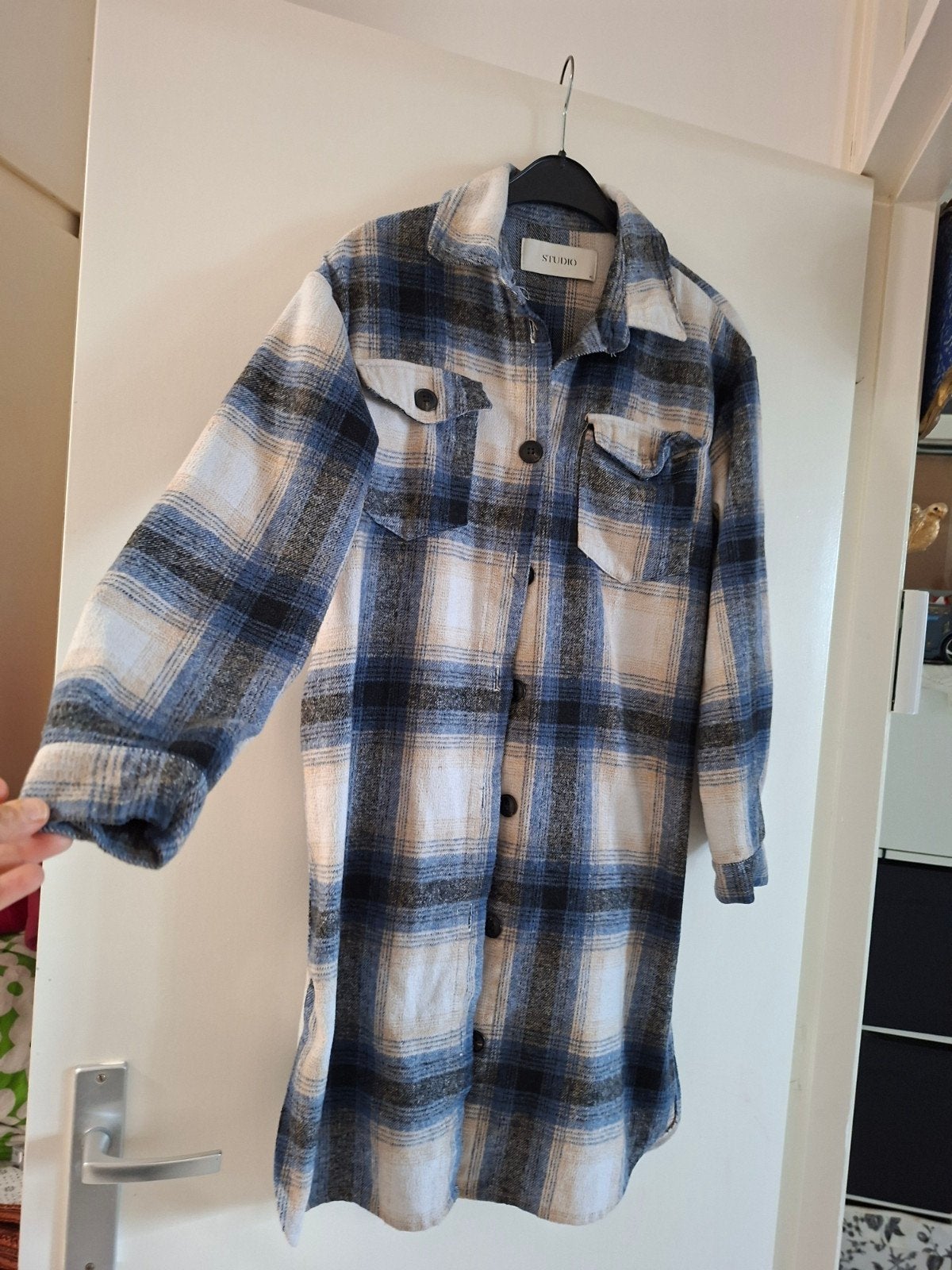 Geruit vest/shacket van Studio Only, maat XS, Kleding | Dames, Blauw, Ophalen of Verzenden, Maat 34 (XS) of kleiner, Studio Only