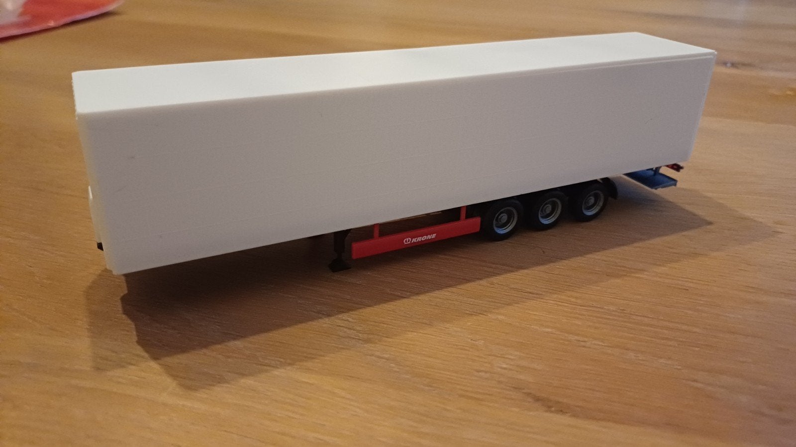 Herpa gesloten Krone trailer met laadklep, Ophalen of Verzenden, Nieuw, Bus of Vrachtwagen, Overige merken