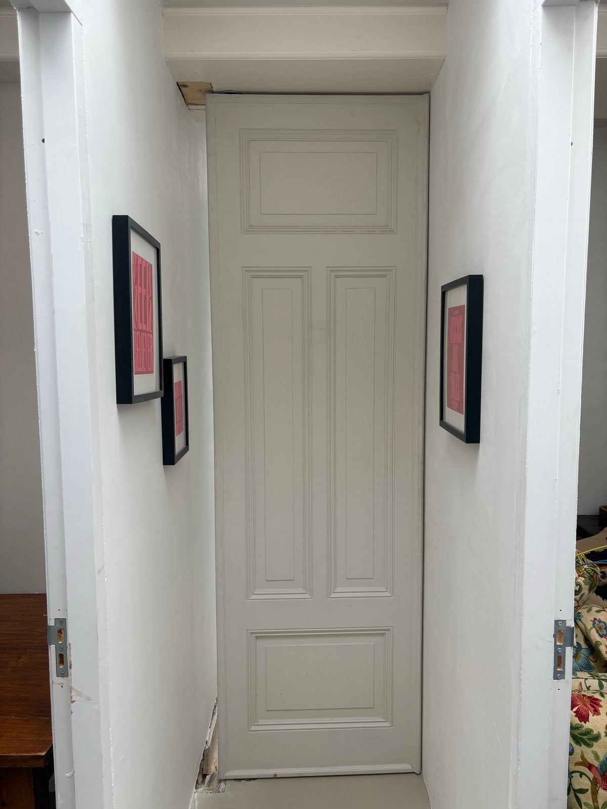 Gedemonteerde taatsdeur met scharnieren 260x80 cm, Doe-het-zelf en Verbouw, Deuren en Horren, Gebruikt, 80 tot 100 cm, 215 cm of meer
